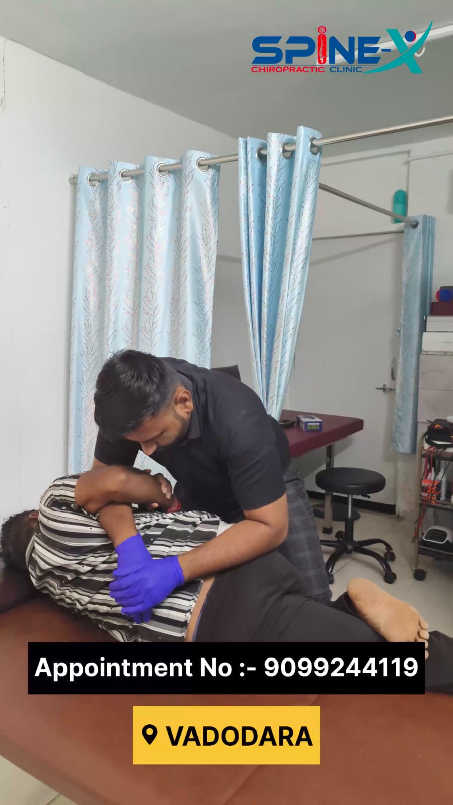 Chiropractic adjustment for neck pain treatment